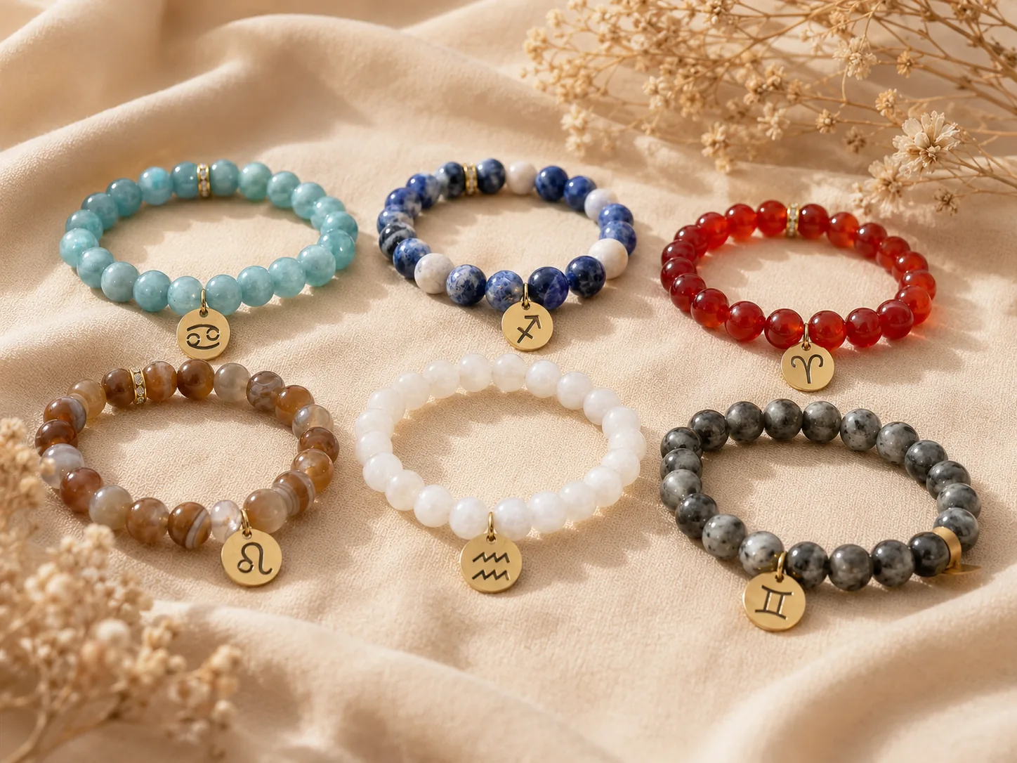 Bracelets astro en pierres naturelles de Provence